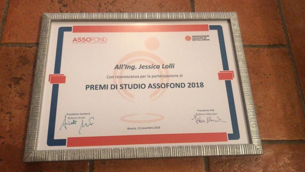 Premio Assofond sul progetto di ricerca della Dott.ssa Lolli